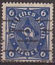 Germany 1922 Post Horn 6 Blue Scott 189